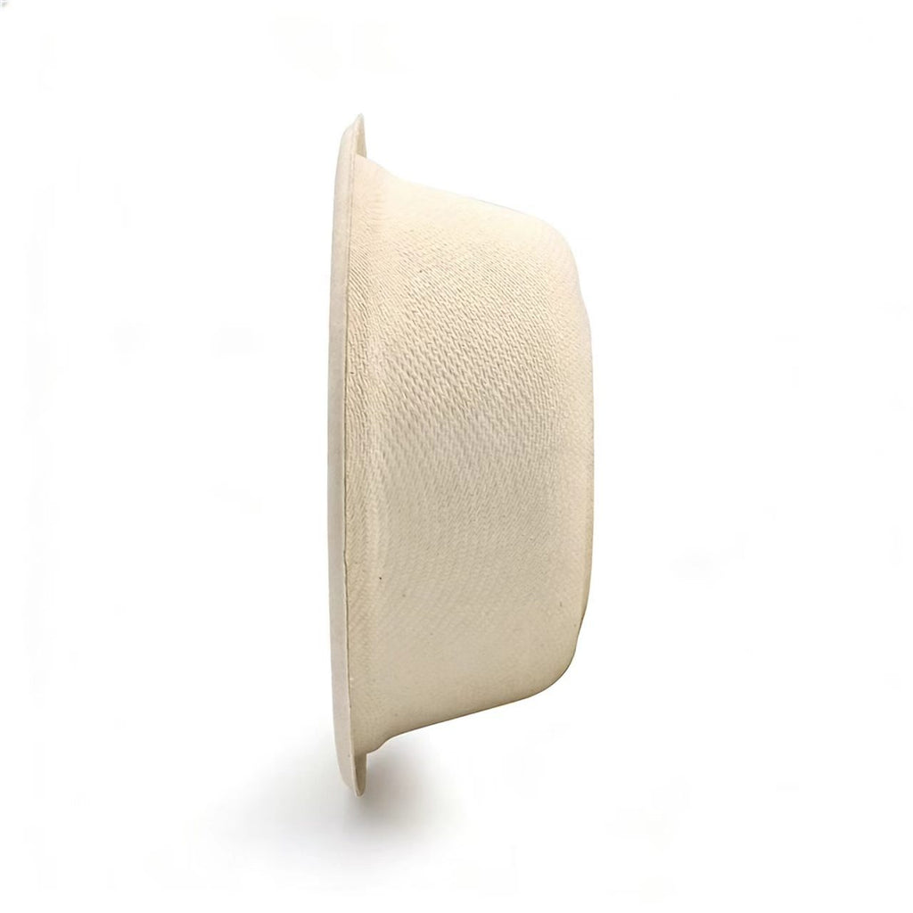 side view of 500ml biodegradable bowl, 16oz sugarcane takeout bowl 