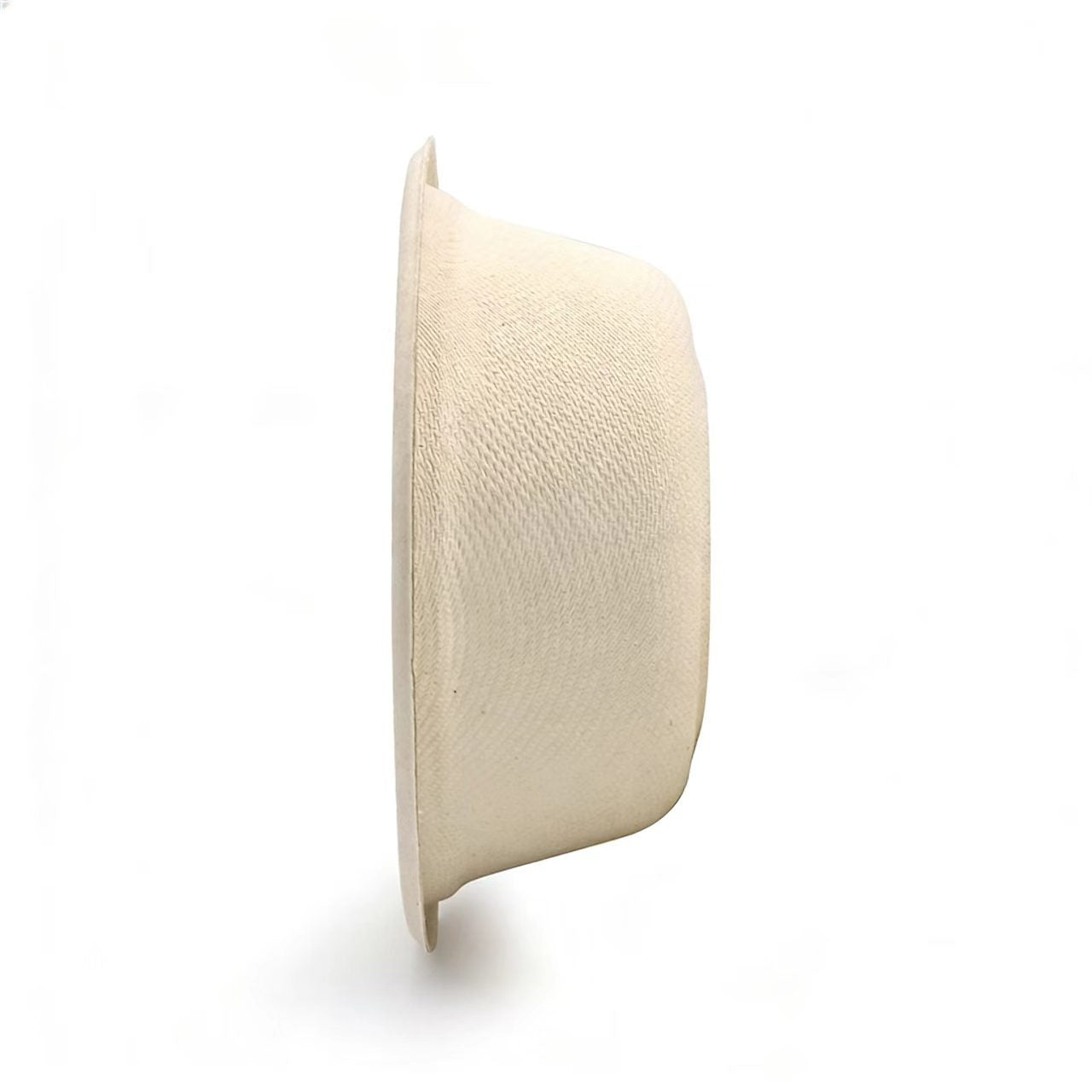 side view of 500ml biodegradable bowl, 16oz sugarcane takeout bowl 