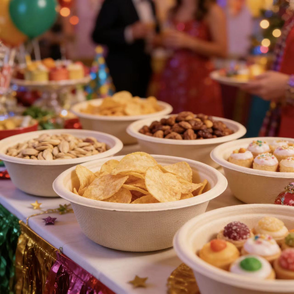 heavy duty 500ml compostable bowl, sugarcane bowl for catering takeout