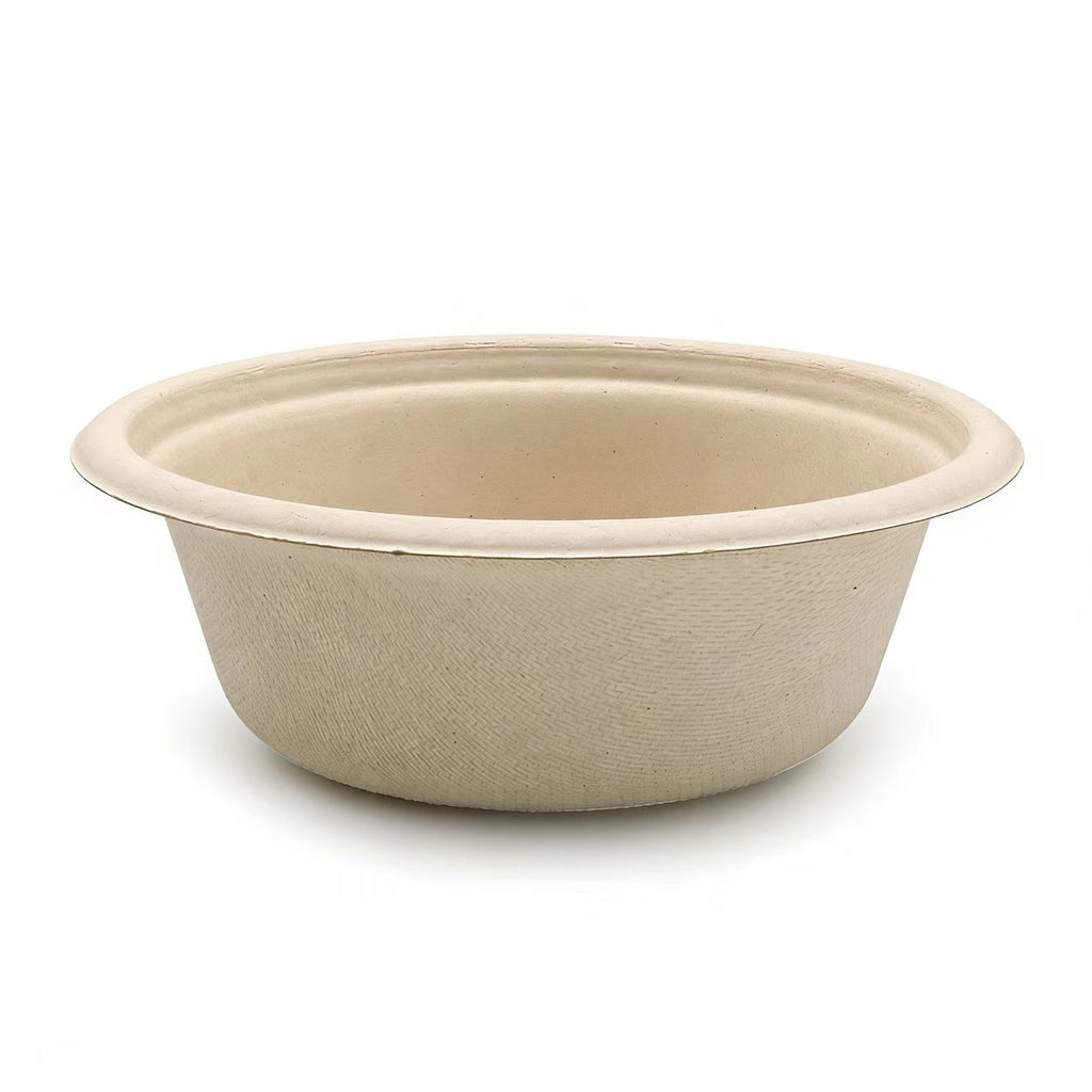  500ml compostable sugarcane bagasse bowl, 16oz biodegradable disposable bowl 