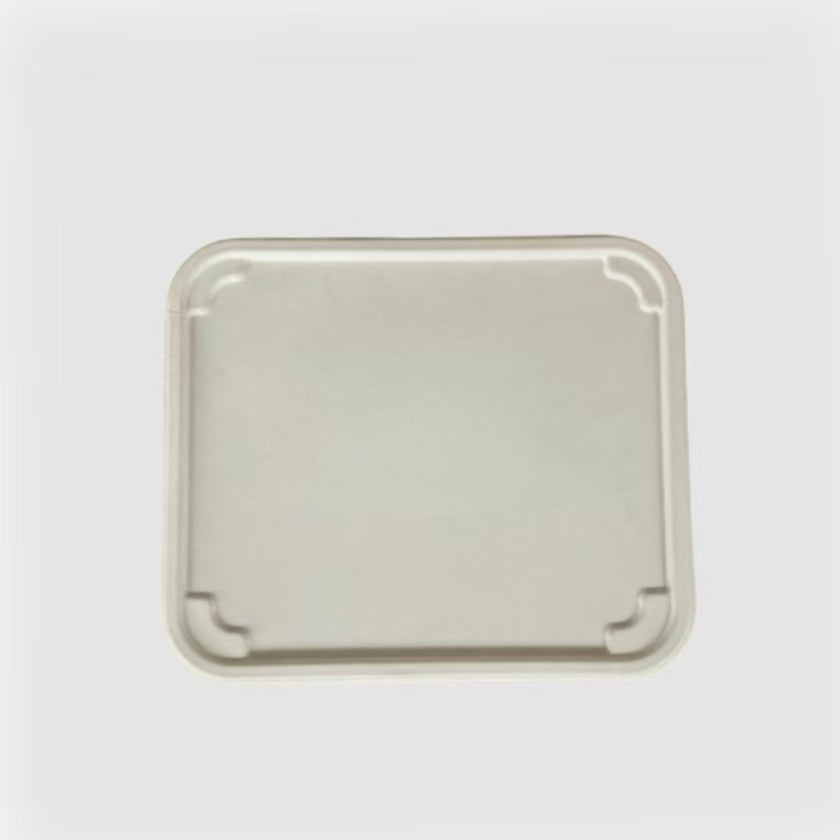  lid for 4 compartment compostable food container, disposable paper tray lid 