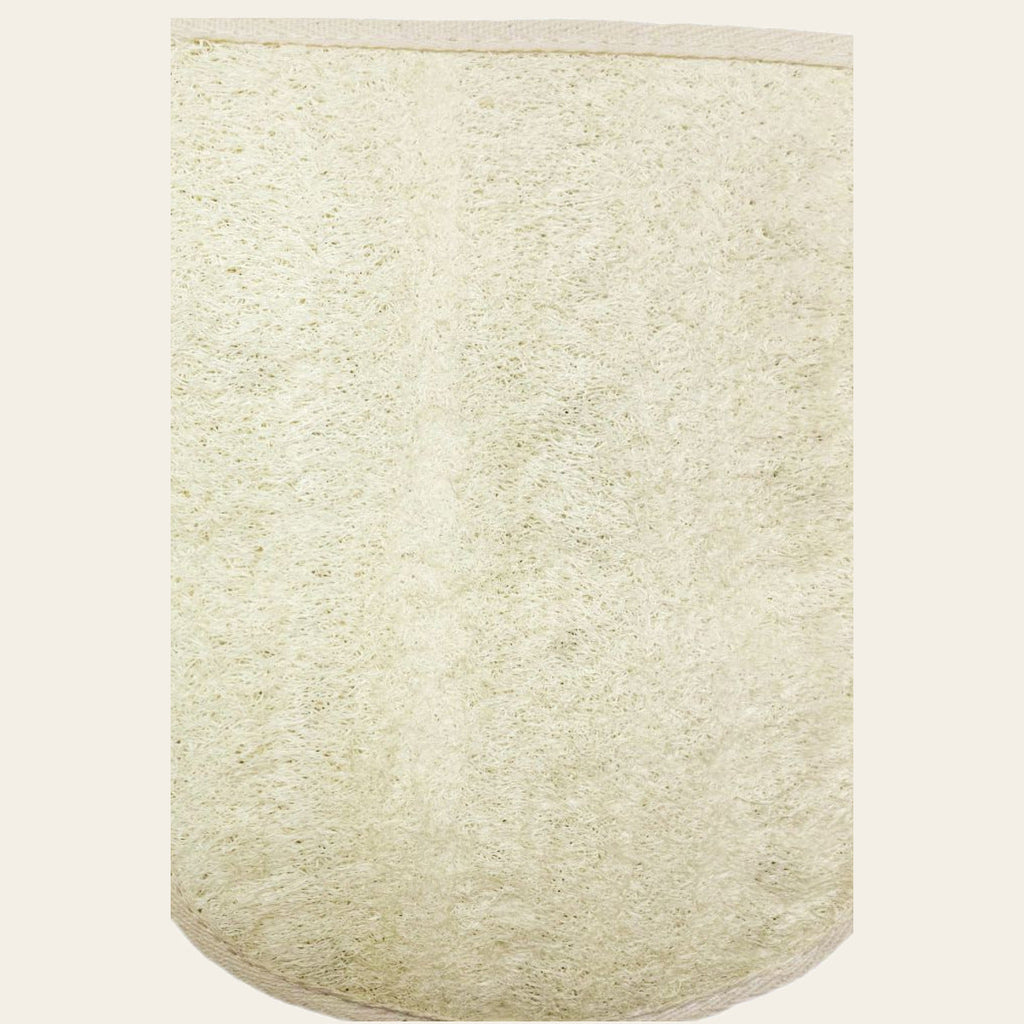 Oval natural Egyptian loofah bath pad glove for smooth body exfoliating