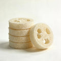 Natural loofah soap saver slices, plastic-free plant fiber soap rest for handmade soap