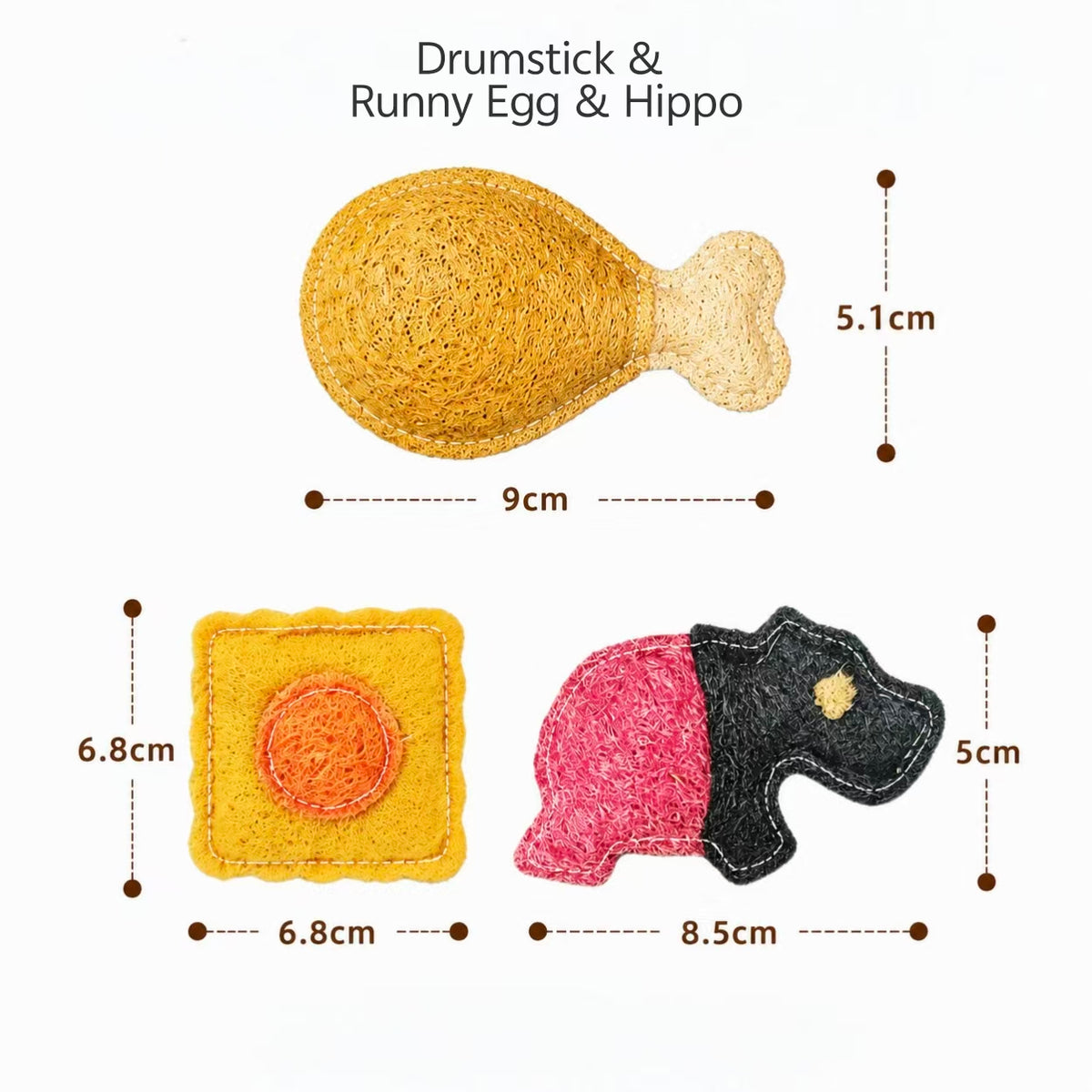 Natural Loofah Cat Chew Toys Eco Friendly Biodegradable Interactive Kitten Teething Toy Plastic Free Sustainable Pet Toy