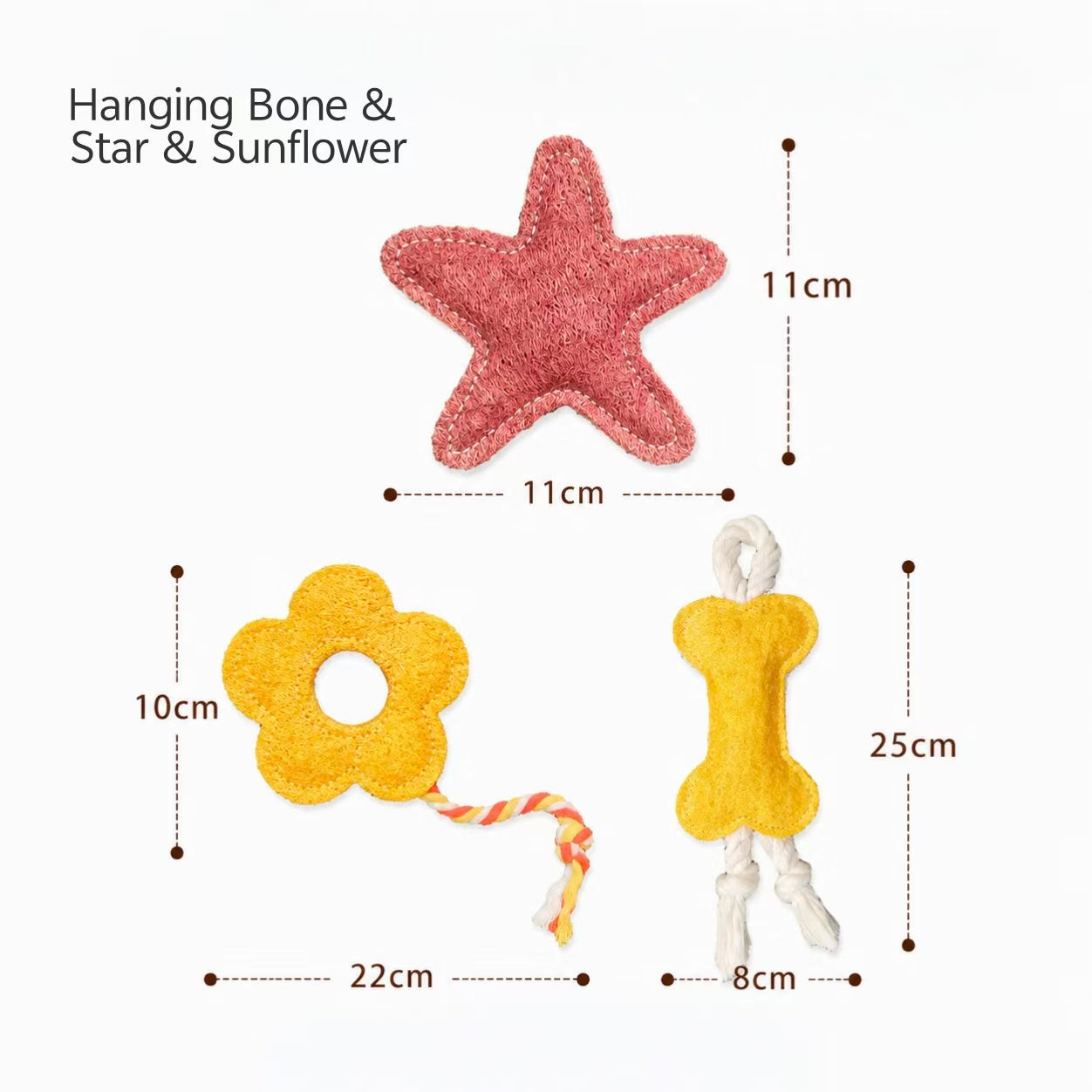 Natural Loofah Cat Chew Toys Eco Friendly Biodegradable Interactive Kitten Teething Toy Plastic Free Sustainable Pet Toy