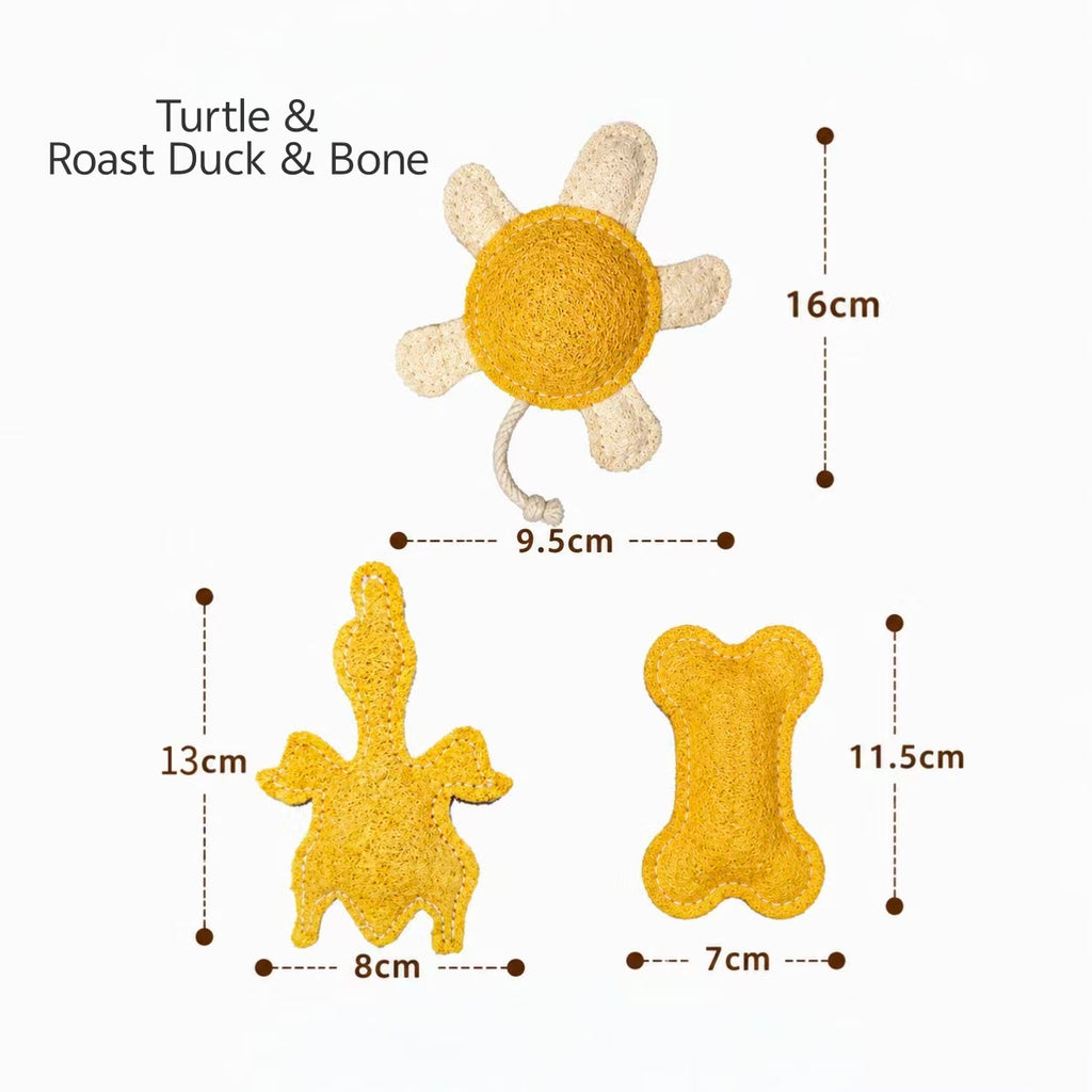 Natural Loofah Cat Chew Toys Eco Friendly Biodegradable Interactive Kitten Teething Toy Plastic Free Sustainable Pet Toy