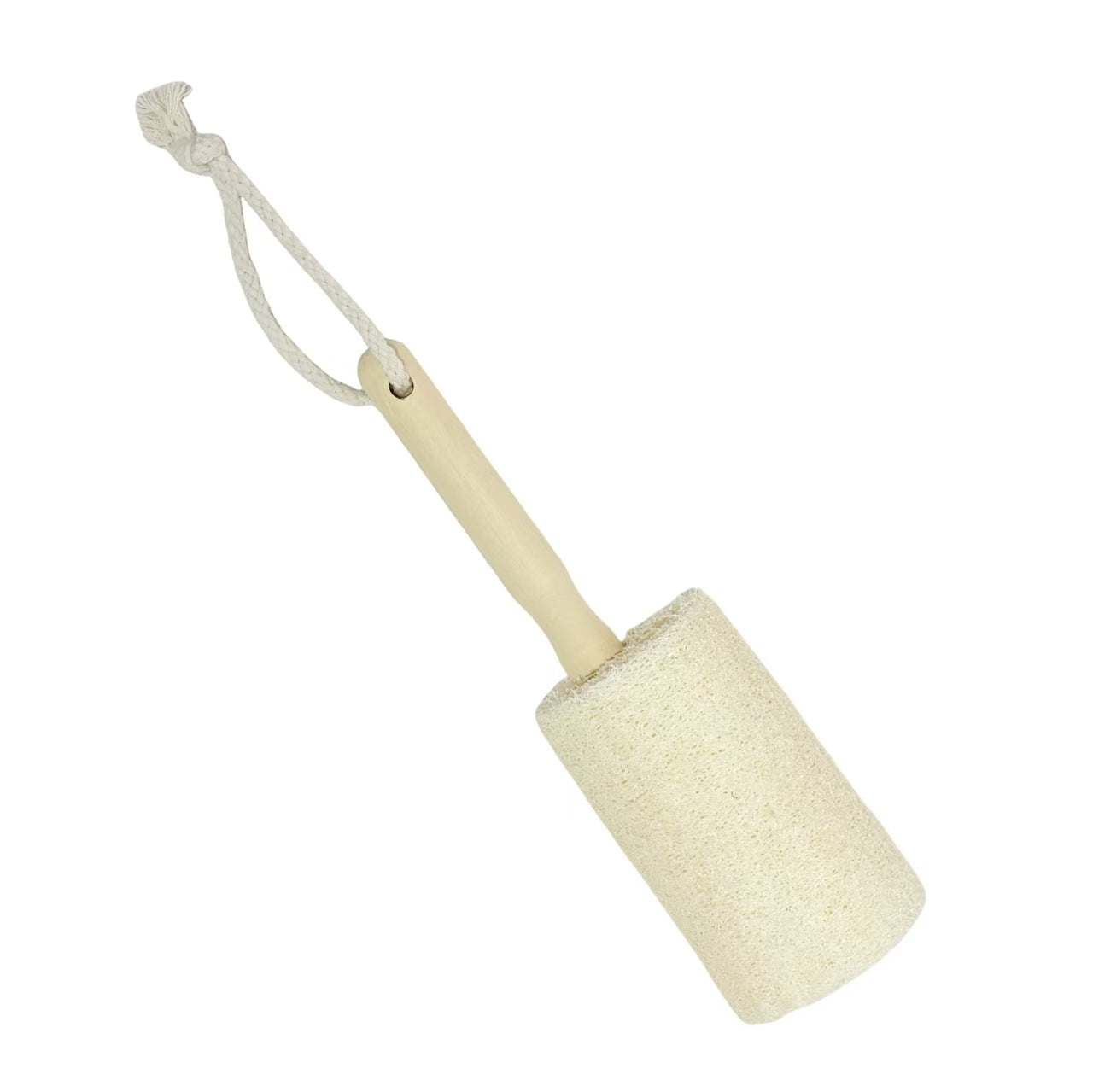 Natural loofah dish brush with wooden handle, eco friendly kitchen cup cleaning brush, plastic free dish scrubber
